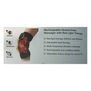 StitchGreen Rechargeable Heated Knee Massager with Red Light
