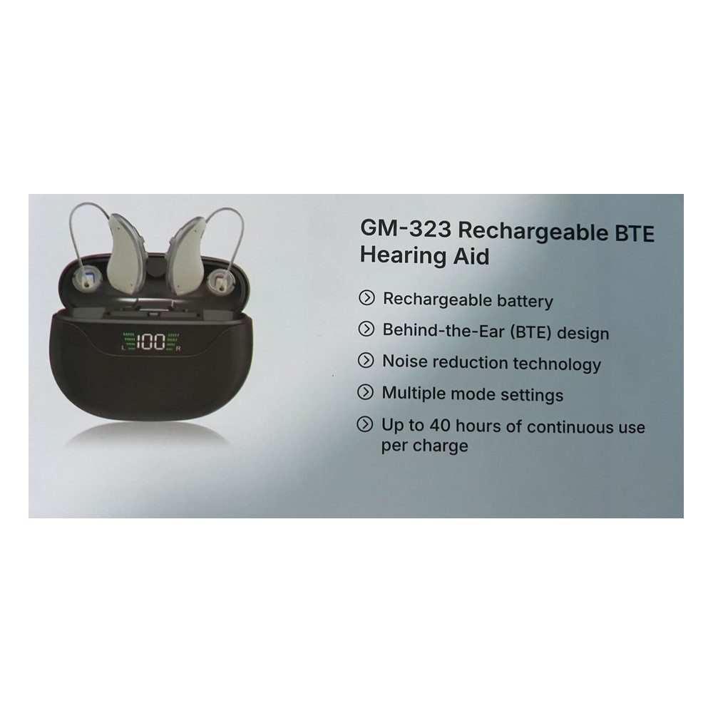 StitchGreen GM-323 Rechargeable BTE Hearing Aid