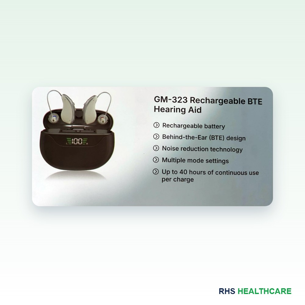 StitchGreen GM-323 Rechargeable BTE Hearing Aid