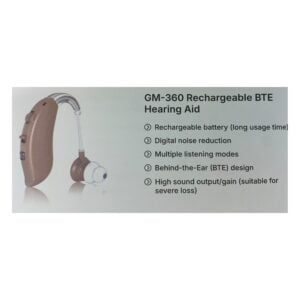 StitchGreen GM-360 Rechargeable BTE Hearing Aid