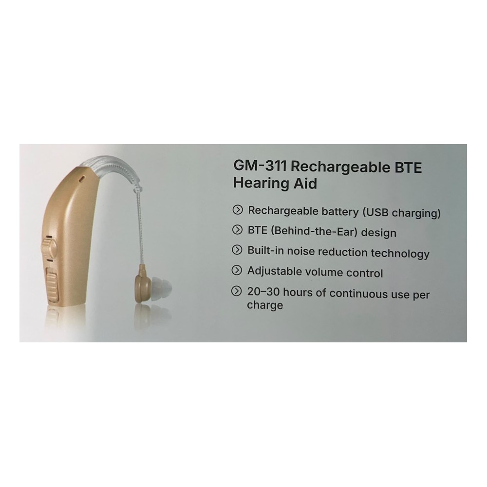 StitchGreen GM-311 Rechargeable BTE Hearing Aid