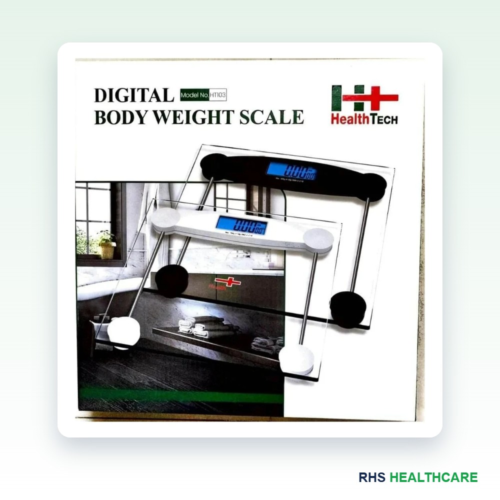 HealthTech HT103 Digital Body Weight Scale (Glass)